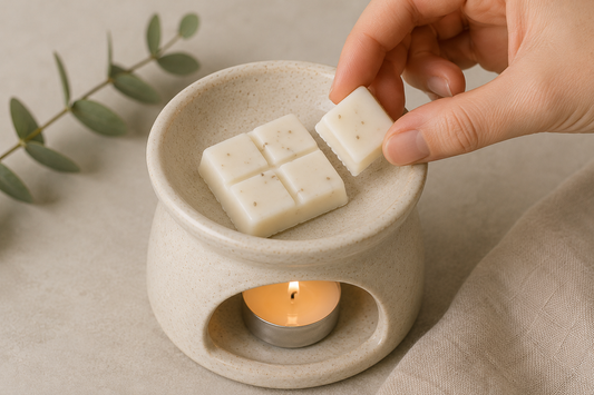 wax warmer having fresh new waz melt added 